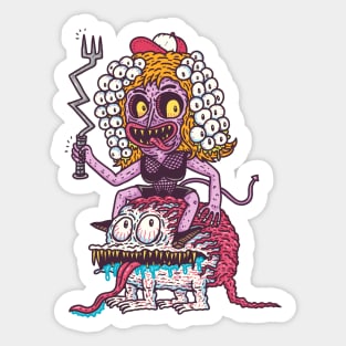 Lady Eyeyeye Sticker